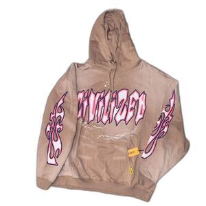 Civilized Studios Hoodie 3XL Tan Staring Straight Into Future VR Money Cyber NWT